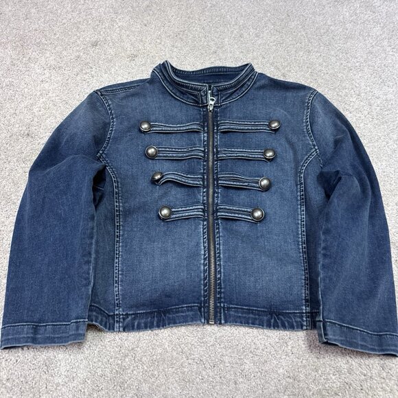 Torrid Jacket Women’s Blue Denim Long Sleeve Full Zip Size 0 - Picture 7 of 11